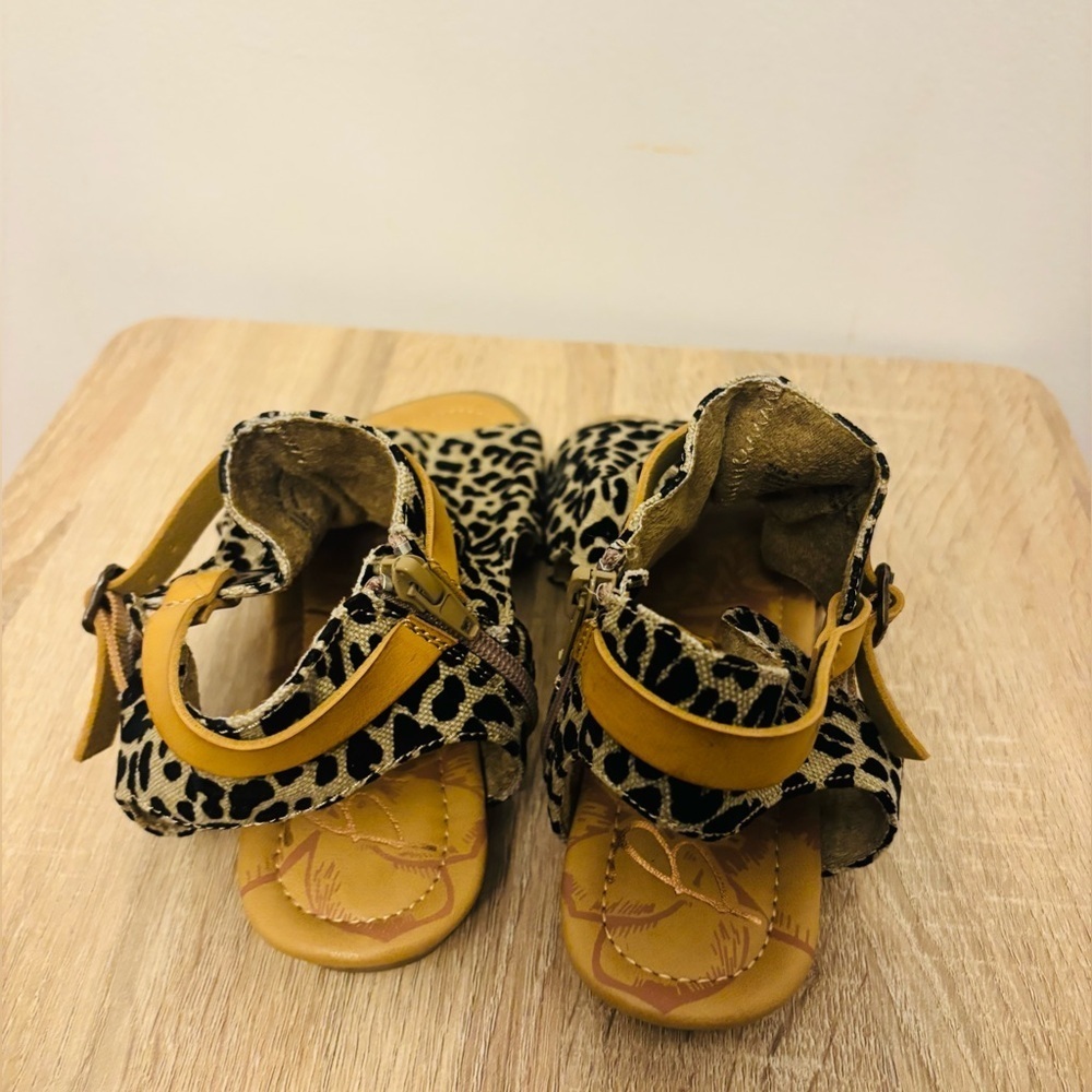 Blowfish Bluemoon animal print Shoe Sandals Size 8 - Picture 2 of 11